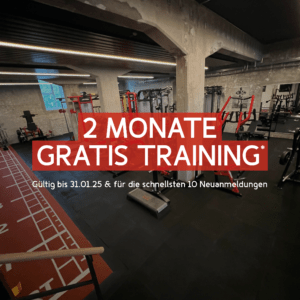 Hol dir das Knallerangebot: Trainiere bis zu 2 Monate gratis*!